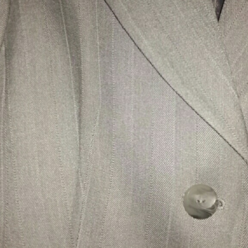 Nine West Gray Pinstripe Blazer and Skirt Suit - Picture 3 of 13